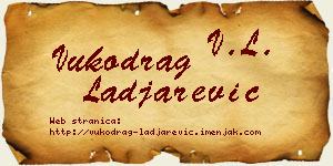 Vukodrag Lađarević vizit kartica